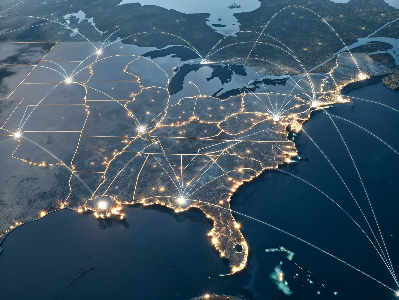 A visual representation of AISE scaling across multiple locations and industries, demonstrating its scalable rollout capabilities.