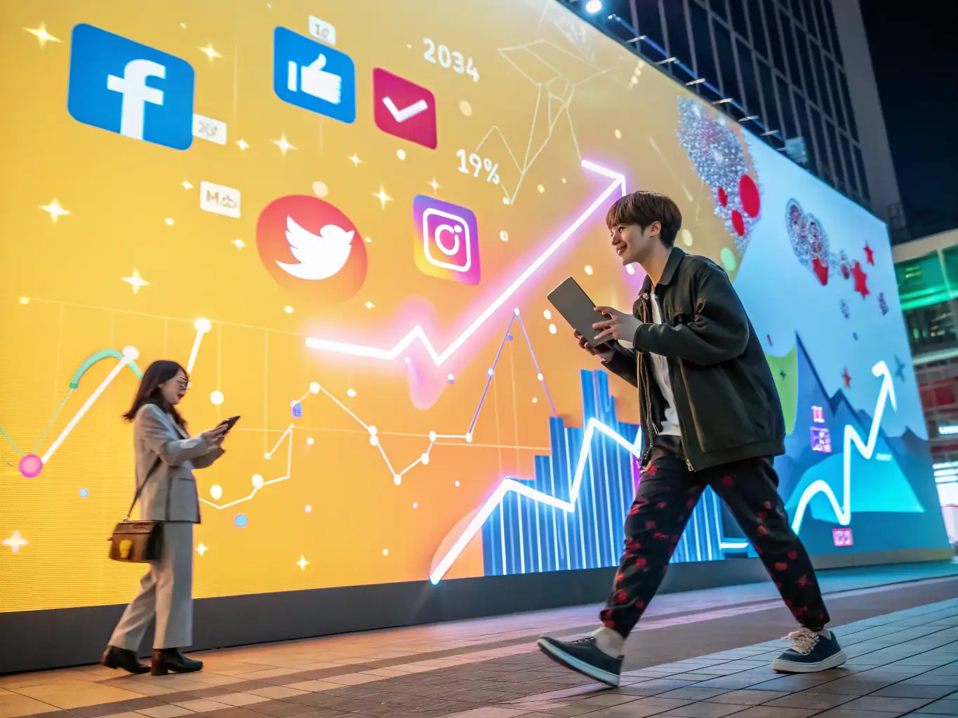 A dynamic graphic showcasing a surge in leads and conversions, symbolizing improved demand generation through AISE.